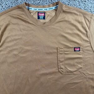 Wrangler Workwear Brown‎ Short Sleeve Pocket T-Shirt 2XL pullover casual Mens